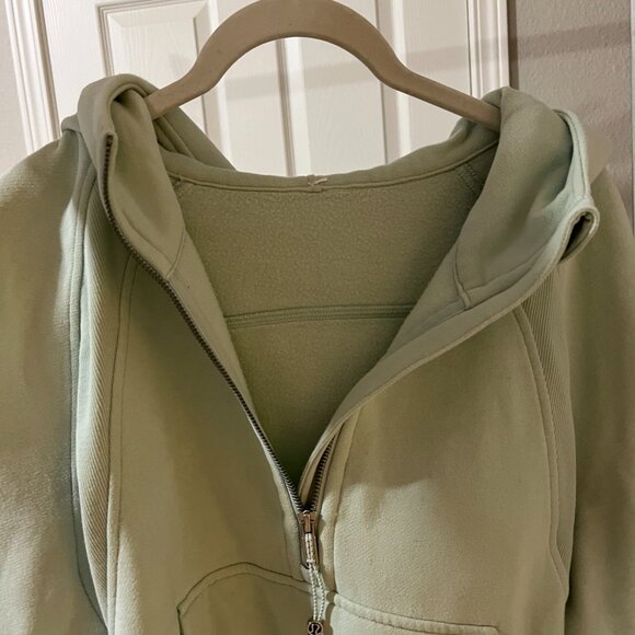 Lululemon Scuba Oversized 1/2 zip Hoodie size M/L mint green - Picture 5 of 5